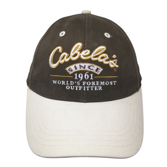 Cabela's Since 1961 Slideback Hat Brown One Size Colorblock Adjustable - Picture 1 of 10
